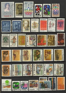 Canada années 70 un lot de 40 timbres oblitérés /TR9999zv - Picture 1 of 1