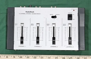 Radio Shack 4 channel stereo monaural mixer works good! - Picture 1 of 6