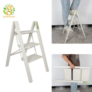 3 Step Ladder with Convenient Handgrip Anti-Slip Sturdy and Wide Pedal - Picture 1 of 9