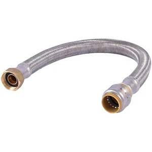 SharkBite Max 3/4 Inch x 3/4 Inch FIP x 18 Inch Stainless Steel Braided Flexible - Picture 1 of 6