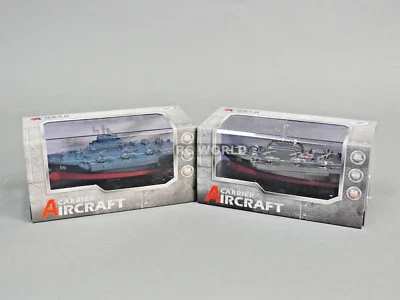 Remote Control RC Micro Boats AIRCRAFT CARRIER Navy Ships  2.4GHz -BLUE + GRAY - Image 1 of 4