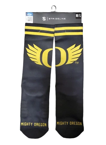 Oregon Ducks Dress Socks University Strideline Lincensed Wear Cover