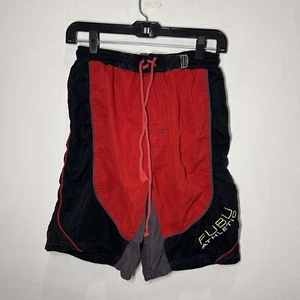 Pantalones Cortos Vintage FUBU Atletismo Rojo Negro Talla 16/18 Y2K Años 90 Ropa de Calle Cuerda - Imagen 1 de 6