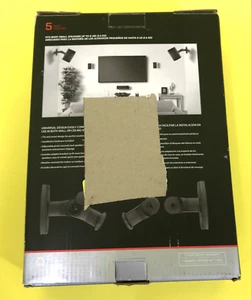 Rocketfish RF-HSWM5B Tilting Wall Mounts for Most Small Speakers 5-Pack - Picture 1 of 2