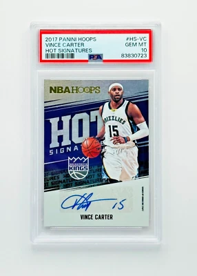 Vince Carter Auto PSA 10 GEM – 2017 Hoops Hot Signatures Pop 4🔥 - Image 1 of 2