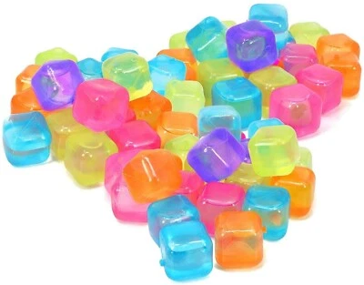 Reusable Fast Freeze Water Filled Ice Cubes Blocks Summer BBQ’s Garden Parties - Image 1 of 4