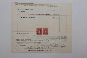 1914 BUNDESSTAAT WISCONSIN BEZIRKSGERICHT ROCK COUNTY ANSPRUCH GEGEN ANSTÄNDIGE - Bild 1 von 3