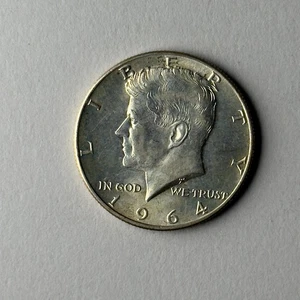 1964-D Kennedy Half Dollar 90% Silver First Year of Issue Free Shipping (A0012) - Picture 1 of 8