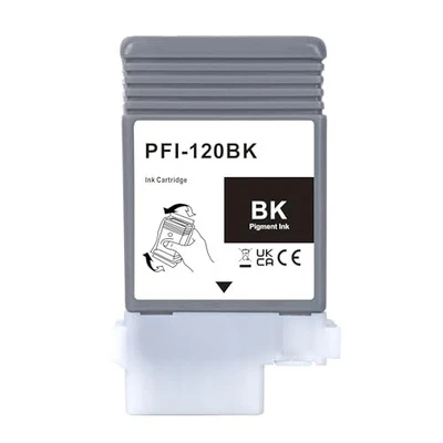 LCL Compatible Canon PFI-120/PFI-120BK Pigment Ink Cartridges (1 Pack Black) for - Image 1 of 4