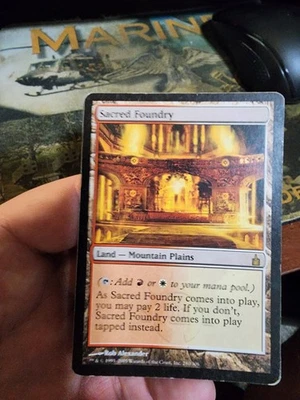 Ravnica: City of Guilds  MTG  1  Sacred Foundry  Magic - Image 1 of 2