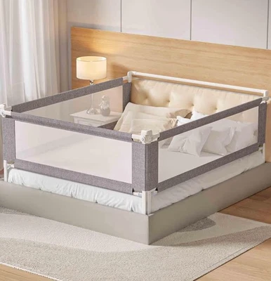 Riel de cama de tamaño completo de 3 piezas para niños pequeños y rieles de seguridad Foto 1 de 4
