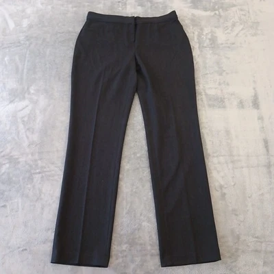 Pantalones de vestir Rafaella para mujer talla 10 gris curvilíneo 34x32 tiro medio Foto 1 de 4