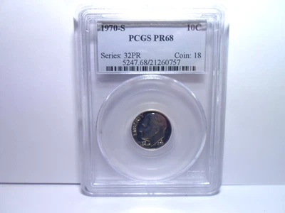 1970-S PCGS PR68 Graded Roosevelt Dime * Proof Coin* - Image 1 of 4