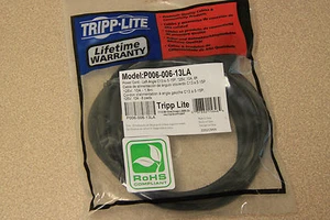 Tripplite P006-006-13LA 6 ft Left Angle 10A Power Cord - Picture 1 of 2