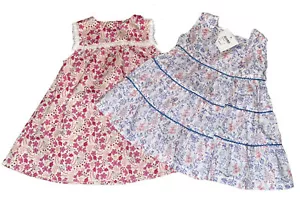 NWT 70’s Best & Co Lucy Sykes / M. Ferrari High End Baby Girl Dresses 3/6 - 6 Mo - Picture 1 of 7