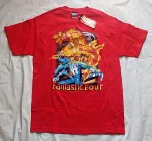 BNWT Vintage 2002 Fantastic Four Marvel Mad Engine T-Shirt - Size Large / L - Picture 1 of 5
