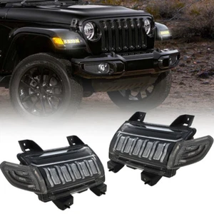 Fender LED Sequential Turn Signal Lights for Jeep Wrangler JL JLU Sahara 2018-22 - Picture 1 of 12