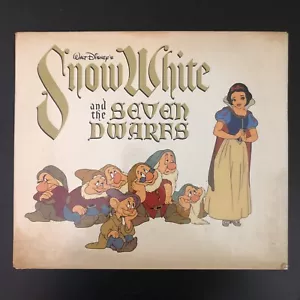 SNOW WHITE & THE SEVEN DWARFS 1979 Walt Disney Hardcover DJ Studio Book Vintage - Foto 1 di 12