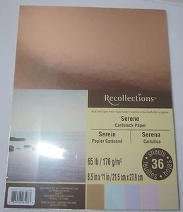 Recollections Cardstock Paper 8 1/2" x 11" 36 Sheets 65 lb copper light SERENE - Picture 1 of 4