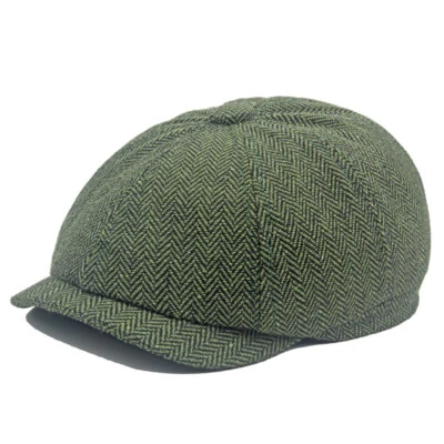 Hombres Espiga Gatsby Newsboy Sombrero Plano Conducción Golf Gorra de Ciclismo Ajustable Foto 1 de 4