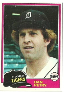 DAN PETRY DETROIT TIGERS #59 - TOPPS NM-MT 1981 - Picture 1 of 2