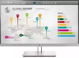 HP EliteDisplay E273q 27-inch Monitor 2560x1440p DisplayPort HDMI VGA Type-C USB - Picture 1 of 9