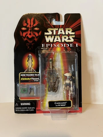 1998 Star Wars Gasgano with Pit Droid Ep. I TPM CommTech Action Figure Cover