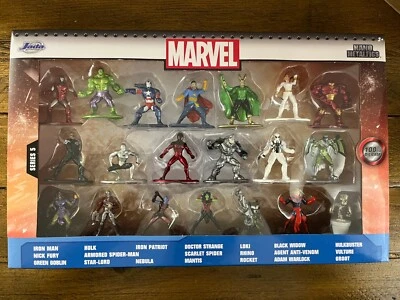 Marvel Jada Nano Metalfigs 20 Pack Set - HULKBUSTER, HULK, GREEN GOBLIN, LOKI - Image 1 of 4