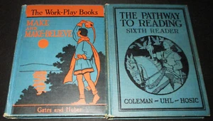 2 Juv HCs MAKE AND MAKE-BELIEVE 1931 and PATHWAY TO READING Sixth Reader 1926 - Imagen 1 de 22