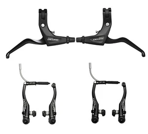 Shimano Deore V-Brake Bremsen Set Hebel BL-T 611 + BR-T 610 LOSE WARE!! - Picture 1 of 1