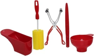 Kitchen Crop Canning Tools Brush measuring Cup Jar Funnel Lid lifter Jar Lifter - Picture 1 of 5
