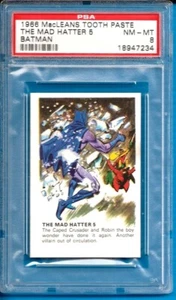 1966 MacLeans Tooth Paste Batman #5 The Mad Hatter Psa 8 - Imagen 1 de 1