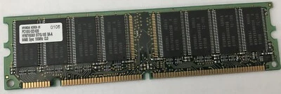 Hyundai 64 mb PC100U-322-620 168PIN SDRAM 100MHz CL3 Memory Module - Image 1 of 2