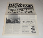 Journal moulé Walt Disney World yeux et oreilles 21 octobre 1982 Epcot grande ouverture
