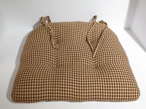 Country House Plaid Wine &Tan Cushions, set of (2) - Picture 1 of 11