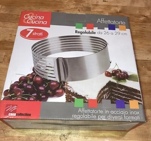 Cake Leveler Slicer Adjustable Round Cake Cutter Ring 7 Layered New In Box - Picture 1 of 3