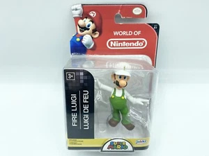 World of Nintendo Fire Luigi Action Figure 2.5" Jakks Pacific NEW! - Picture 1 of 3