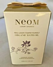 NEOM London Luxury Organics Organic Bath Oil NEW NIB 3.4oz Lavender,Jasmine 