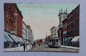ET554) CPA USA PLAINFIELD West Front Street - 1919 - Bild 1 von 2