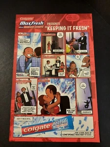 COLGATE Toothpaste Maxfresh Breath Strips Promo Art ~ Comic Page PRINT AD 2010 - Picture 1 of 1