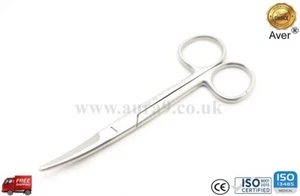 Scissor Mayo 14.5 CM Curved, Dissecting Tissue Gum Aver UK Dentist & Surgery Use - Picture 1 of 1
