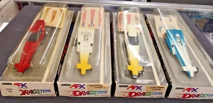 AFX Aurora Model Motoring Dragsters SCALA HO SLot Cars SIGILLATO NUOVO PACCHETTO RARO - Foto 1 di 14