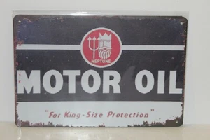NMOMS2 NEPTUNE Motor Oil Metal Sign New 30 cm W X 20 cm H - Picture 1 of 2