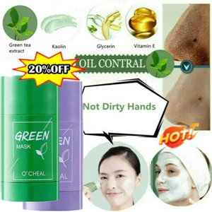 Green Tea Clay Cleansing Mask-Stick Facial Deep Purifying Blackhead AcneRemoverK - Picture 1 of 25