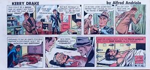 Kerry Drake by Alfred Andriola - lot of 14 color Sunday comic pages - late 1969