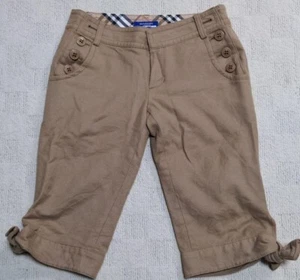 Burberry Black Label Shorts Casual Pants Check Beige Logo Men Size 36/XS Used - Picture 1 of 5