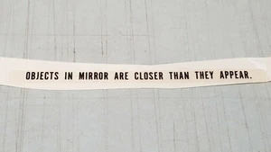 OEM Yamaha Wave Runner Objects In Mirror Label Decal GJ1-U419F-00 Boat *NEW* - Picture 1 of 2
