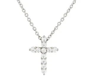 QVC Steel by Design Stainless Steel Crystal Cross Pendant with 18" Chain - Picture 1 of 7
