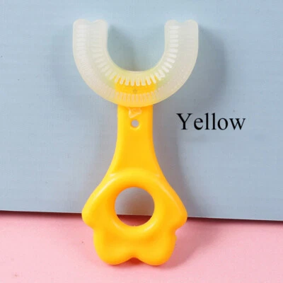 便携式 全圆 儿童 U 形牙刷 婴儿 硅胶 2-12 岁 婴儿✔ — 第 1/4 张图片