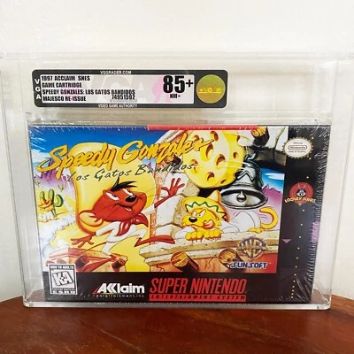 Speedy Gonzales Nintendo SNES Factory Sealed Brand New VGA 85+ Sealed WATA CGC - Image 1 of 4